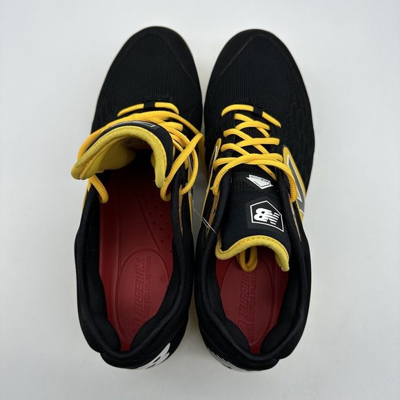 New Balance 3000v4 Mens Size 15 D Black Yellow Metal Baseball Cleats L3000BY4 - Picture 12 of 14